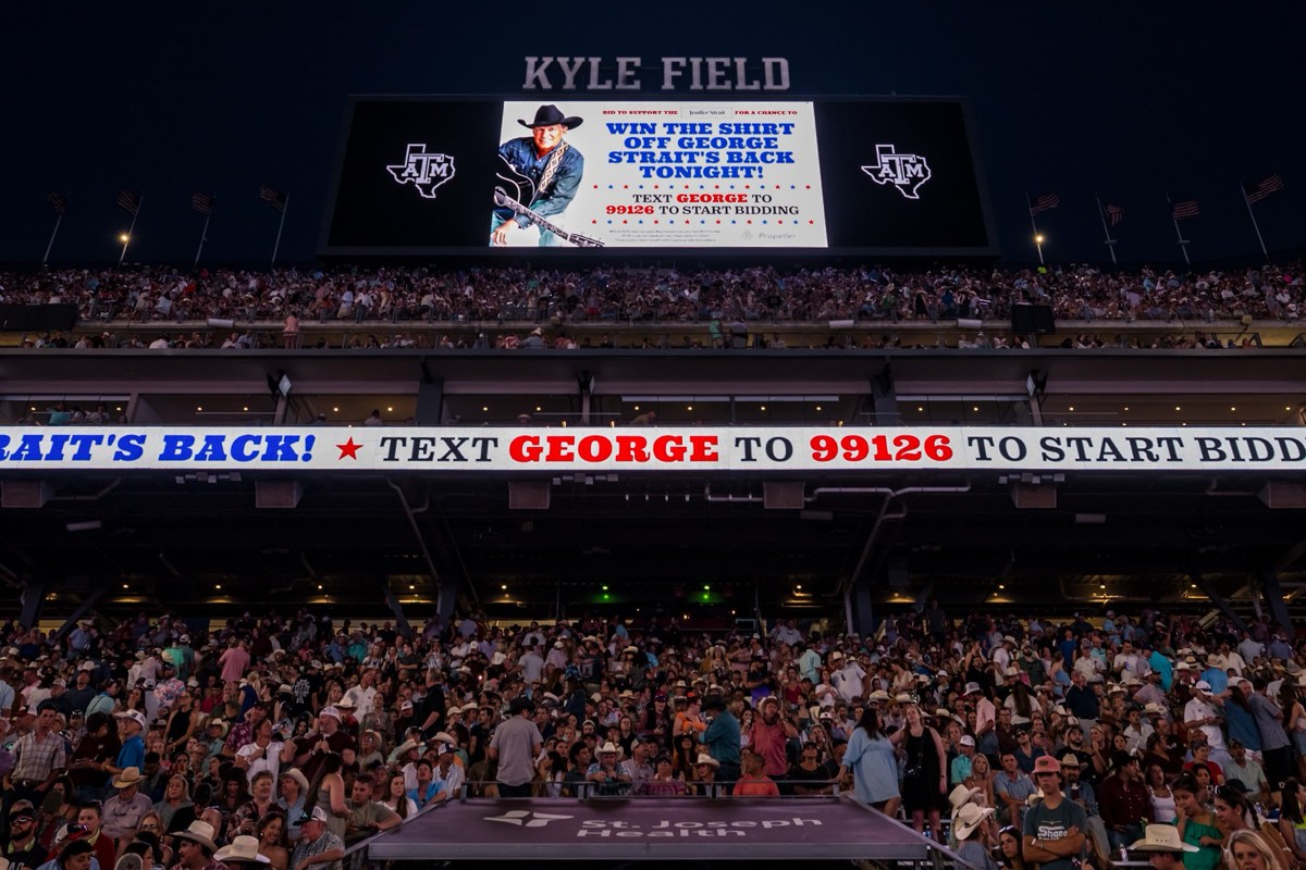 IMAG screen and ribbon board — TEXT GEORGE TO 99126